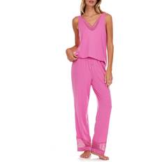 Flora Nikrooz Women's Franny Tank and Pajama Pants Set Peony Peony