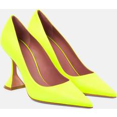 Women - Yellow Heels & Pumps Amina Muaddi leather pumps yellow