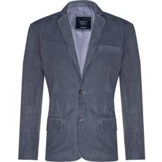 3XL Blazers Infinity Leather Men's Grey Suede Blazer Soft Real Italian Leather