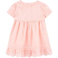 OshKosh Baby Metallic Eyelet Babydoll Dress - Pink (195862178247)