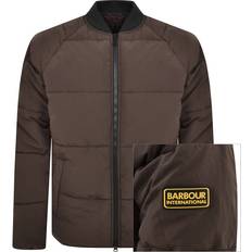 Barbour Men Jackets Barbour Cluny Quilted Jacket Brown