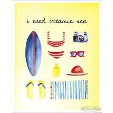 White Posters Close Up Vitamin Sea Kunstdruck Poster