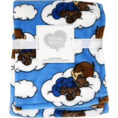 Precious Moments Coral Fleece Baby Blanket Blue