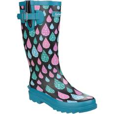 Multicoloured Wellingtons Cotswold Burghley Patterned Wellingtons Raindrop Raindrop