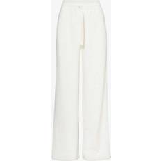 Gucci Women Trousers & Shorts Gucci Interlocking G-embroidered Cotton-jersey Trousers Womens Ivory