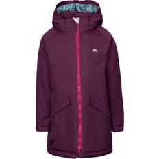 Purple Jackets Children's Clothing Trespass Kids Observe Long Waterproof Insulated Jacket Potent Purple