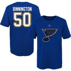 NHL Outerstuff St. Louis Blues Big Boys and Girls Player T-shirt Jordan Binnington RoyalBlue RoyalBlue