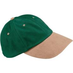 Beige - Women Caps Beechfield Low Profile Heavy Brushed Cotton Baseball Cap Green One