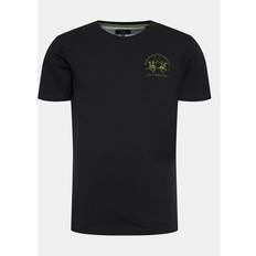 La Martina T-Shirt WMR004 JS206 Schwarz Regular Fit