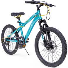 Blue - Front Kids' Bikes Huffy Extent Junior Mountain Bike Aqua Blue Kids Bike