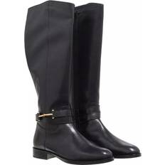 5.5 High Boots Ted Baker Womens Black Rydier Hinge Leather Knee High Boot