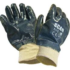 Disposable Gloves Scan Nitrile Knitwrist Heavy-Duty Gloves