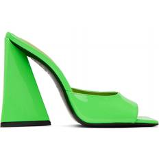 Green Heeled Sandals The Attico Green Devon Heeled Sandals 163 Fluo Green IT