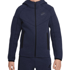 Nike Hoodies Children's Clothing Nike Boy's Sportswear Tech Fleece Full-Zip Hoodie - Obsidian Heather/Black/Black (FD3285-473)