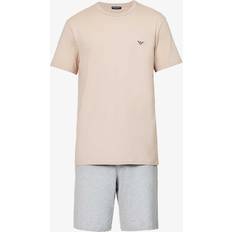 Beige - Men Pyjamas Armani Emporio Lightweight Lounge Set Beige