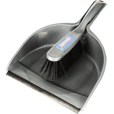 Black Brushes Faithfull Plastic Dustpan and Brush Set