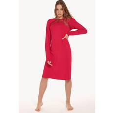 LISCA 'Evelyn' Long Sleeve Modal Nightdress Red