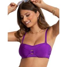 Purple Bikinis Pour Moi Womens 20917 Samoa Bandeau Bikini Top Purple Elastane