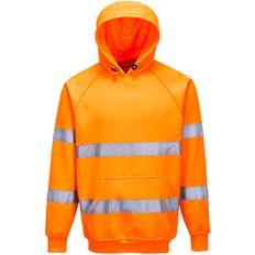 Portwest Orange, Large Hi-Vis Hooded Sweatshirt