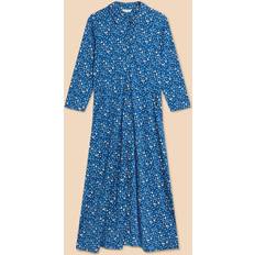 White Dresses White Stuff Rua Print Shirt Dress In Navy