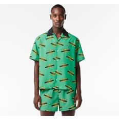 Lacoste Polyester Shirts Lacoste Neo Heritage Crepe Shirt Green