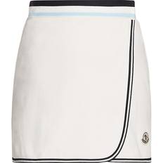 Moncler M Skirts Moncler White Wrap Miniskirt White