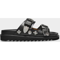 Toga Pulla Black Buckle Sandals AJ844 Black IT