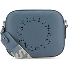Stella McCartney Blue Logo Grainy Alter Mat Mini Camera Bag 4113 BLUE GREY UNI