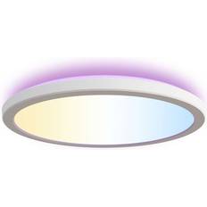 Calex Smart Halo White Ceiling Flush Light 29.5cm