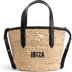 Zadig & Voltaire Beach Bags Zadig & Voltaire Le Baby Ibiza beach bag women Cotton/Jute/Calf Leather One Size Neutrals