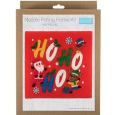 Trimits Needle Felting Kit with Frame Ho Ho Ho MultiColoured