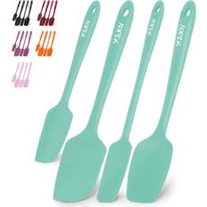 Zulay Kitchen 4pcs Silicone Spatula Set Aqua