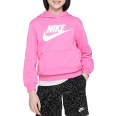 Nike Big Kid's Sportswear Club Fleece Hoodie - Playful Pink/White