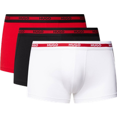 Boxers - Red Men's Underwear Hugo Boss Boxer Trunks 3-pack - Black/White/Red