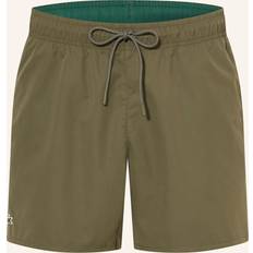 Lacoste Polyester Swimwear Lacoste Men's Light Quick-Dry Swim Shorts Khaki Green Green