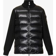 L - Women Cardigans Moncler Black Padded Down Cardigan 999 Black