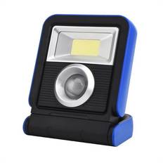 Tlily Camping Cob Work Light Solar Portable USB Charging Detection LED Outdoor Floodlight Folding and RotatingBlue Black