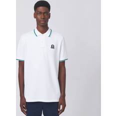 Sandbanks Badge Logo Tipped Polo White