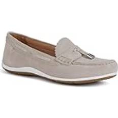 Beige - Women Moccasins Geox Damer Vega MOC Moccasin, LT taupe, EU, Lt mullvaden