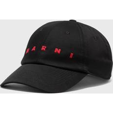 Marni Black Logo Cap BLACK 00N99