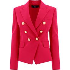 Pink Blazers Balmain Double Breasted Wool Jacket