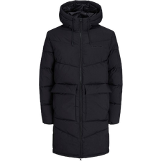 Jack & Jones Men Coats Jack & Jones Puffer Coat - Black/Black