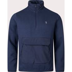 Polo Ralph Lauren Blue - Men Outerwear Polo Ralph Lauren Hybrid Sweat Hooded Anorak Aviator Navy