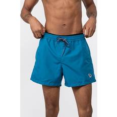 Paul Smith Men Swimwear Paul Smith Mens Zebra Logo Swim Shorts Blue