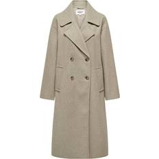 Grey - Women Coats Only Wembley Long Coat - Brown/Weathered Teak