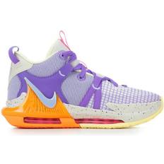 Nike LeBron Witness 7 GS - Light Orewood Brown/Action Grape/Vivid Orange/Cobalt Bliss