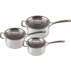Hanging loops Cookware Le Creuset 3-Ply Stainless Steel Cookware Set with lid 3 Parts