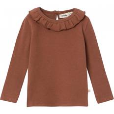 Brown Blouses & Tunics Children's Clothing Lil'Atelier Thora Long Sleeve Blouse - Carob Brown
