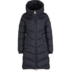 Barbour M - Women Coats Barbour International Boston Longline Quilted Jacket - Classic Black