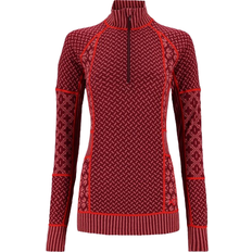 Kari Traa Smekker Half Zip Baselayer - Rouge Pink